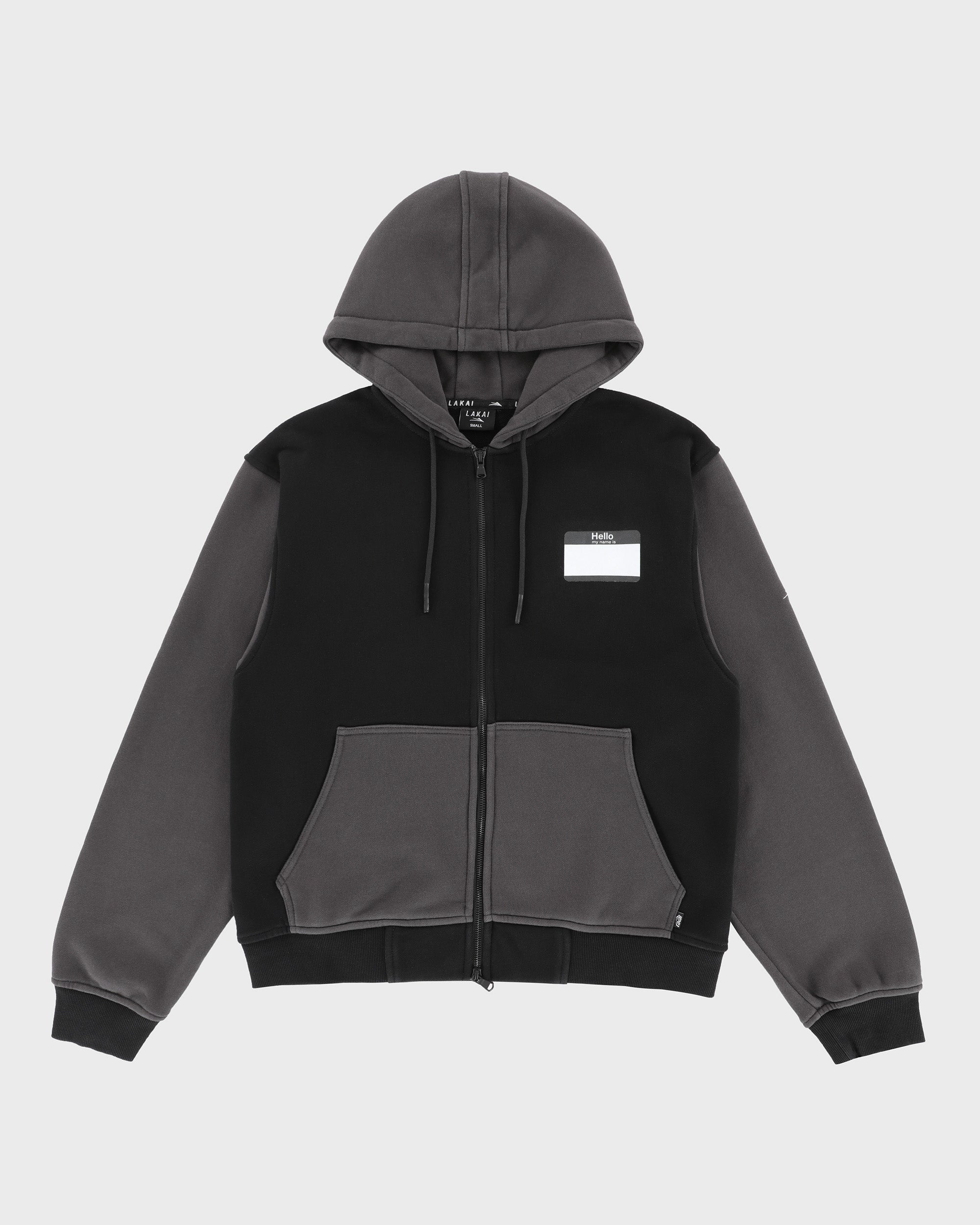 lakai-hello-my-name-is-zip-up-hoodie-schwarz image 1