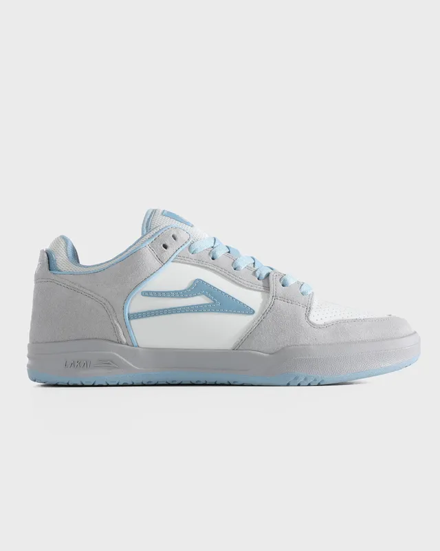 lakai-telford-low-skate-schuh-grey-suede-desaturated-blue image 1
