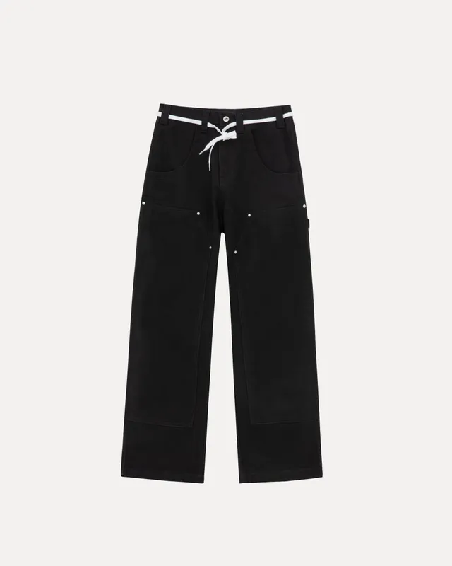 lakai-wide-leg-double-knee-pant-black image 1