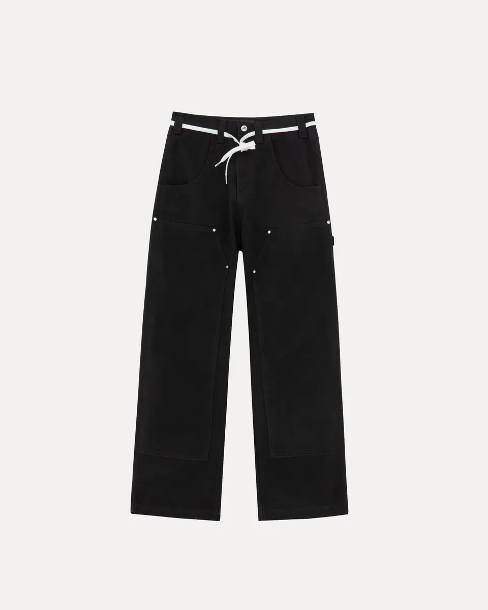 lakai-wide-leg-double-knee-pant-black image 1