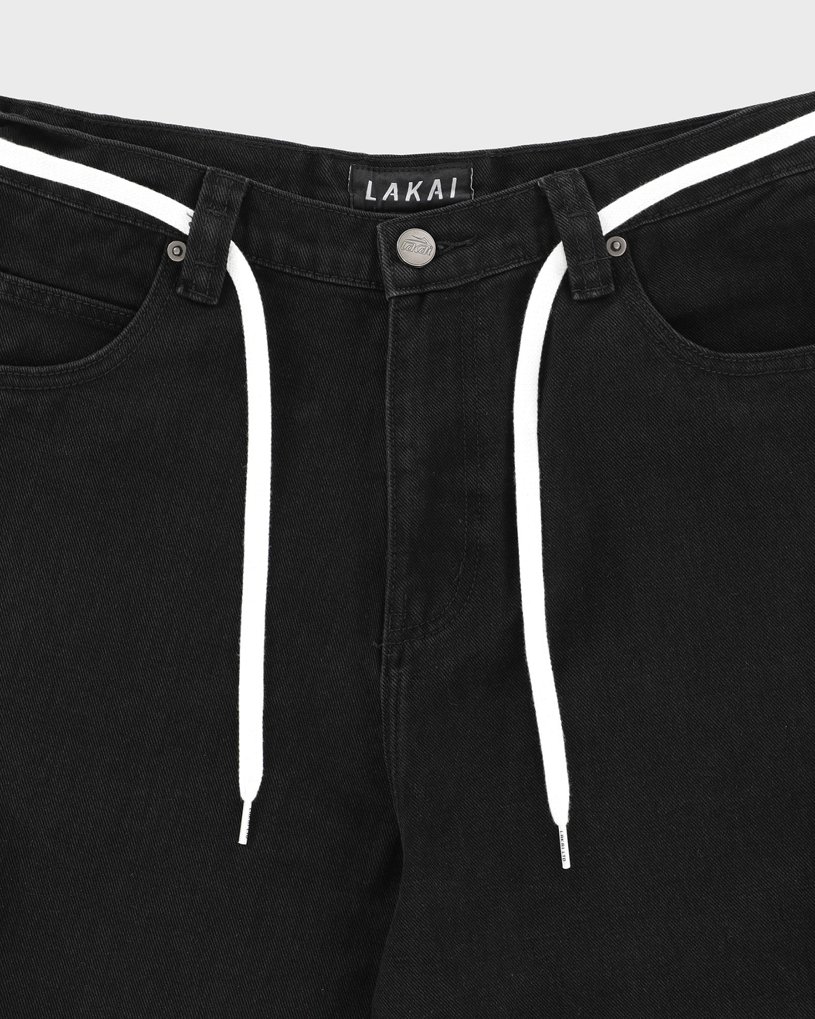 lakai-cargo-jumbo-jort-shorts-black-denim image 4