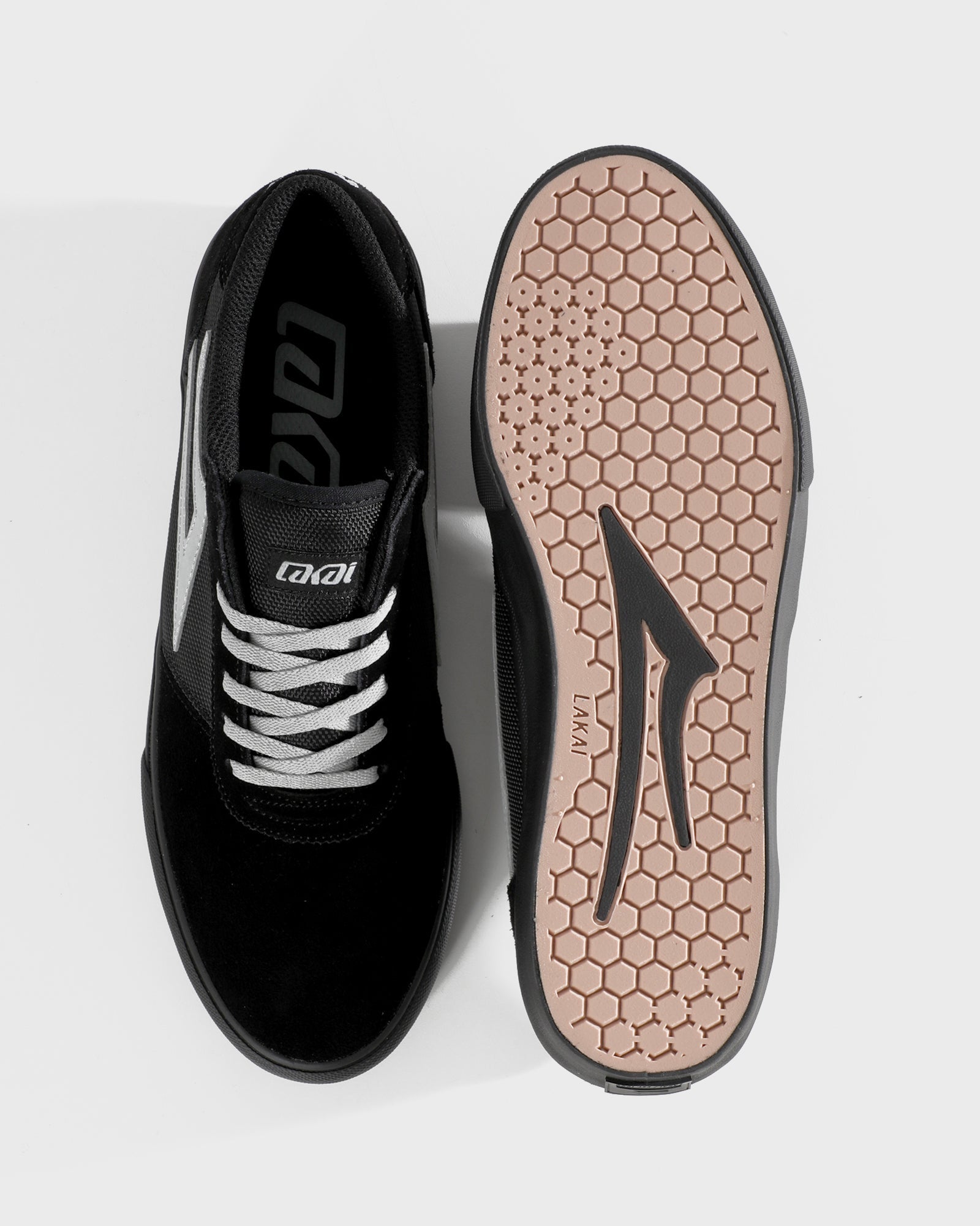 lakai-manchester-skate-schuh-black-black-suede image 3