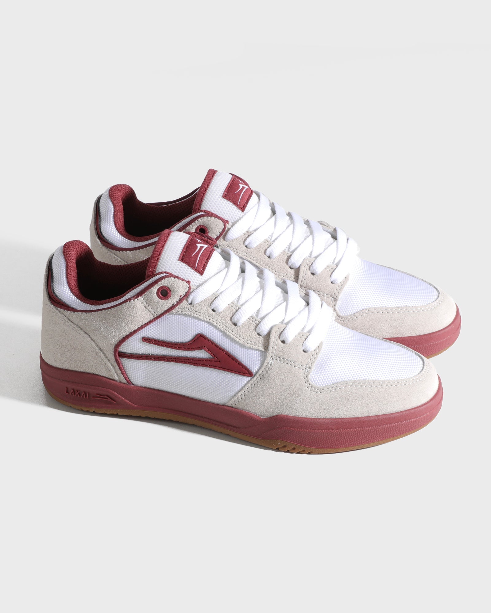 lakai-telford-low-elite-white-suede-cordura-red-skateschuh image 2