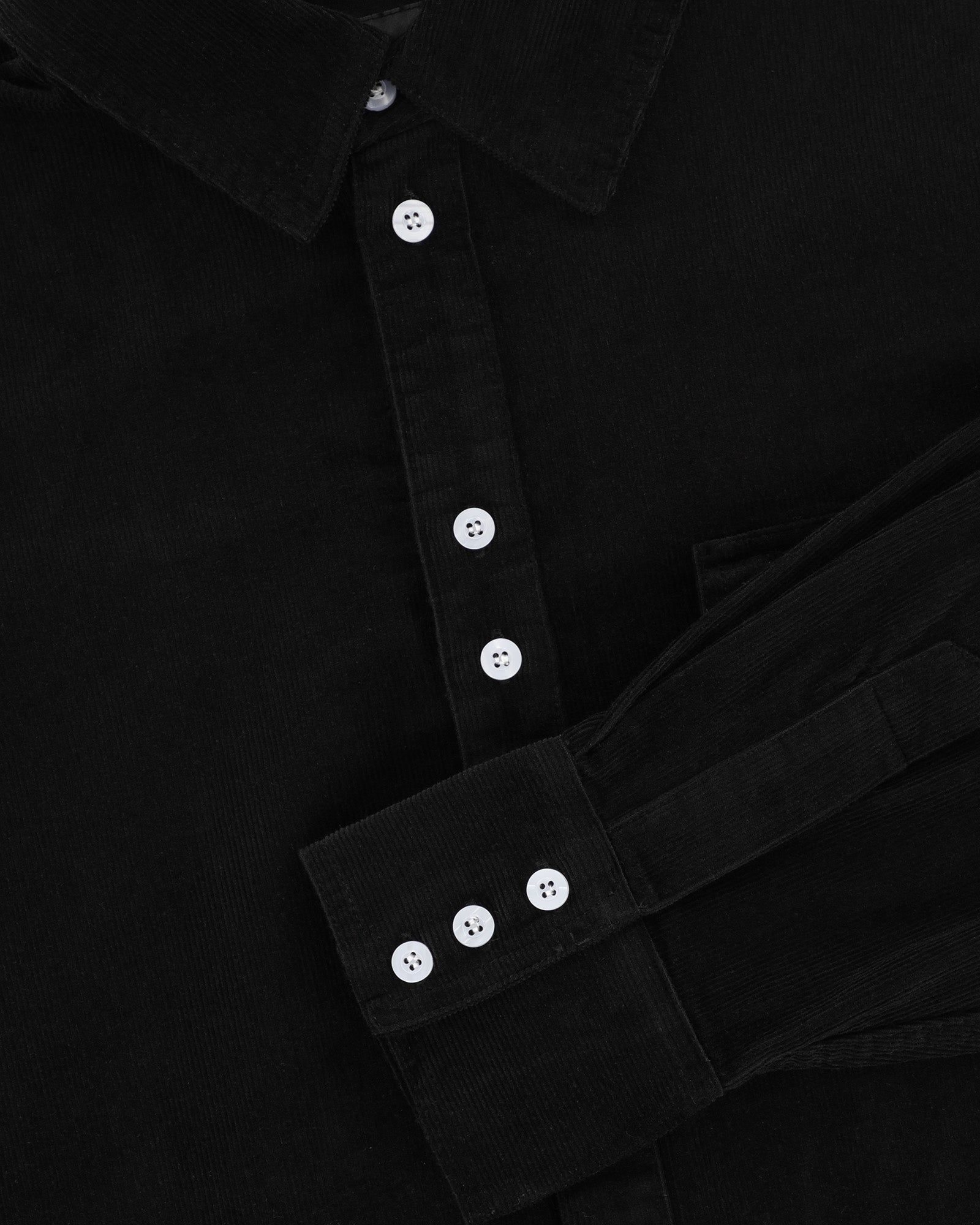 lakai-stacked-placket-corduroy-hemd-langarm-schwarz image 5