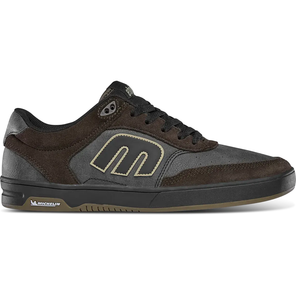 etnies-serin-michelin-skate-schuh-braun-schwarz image 1
