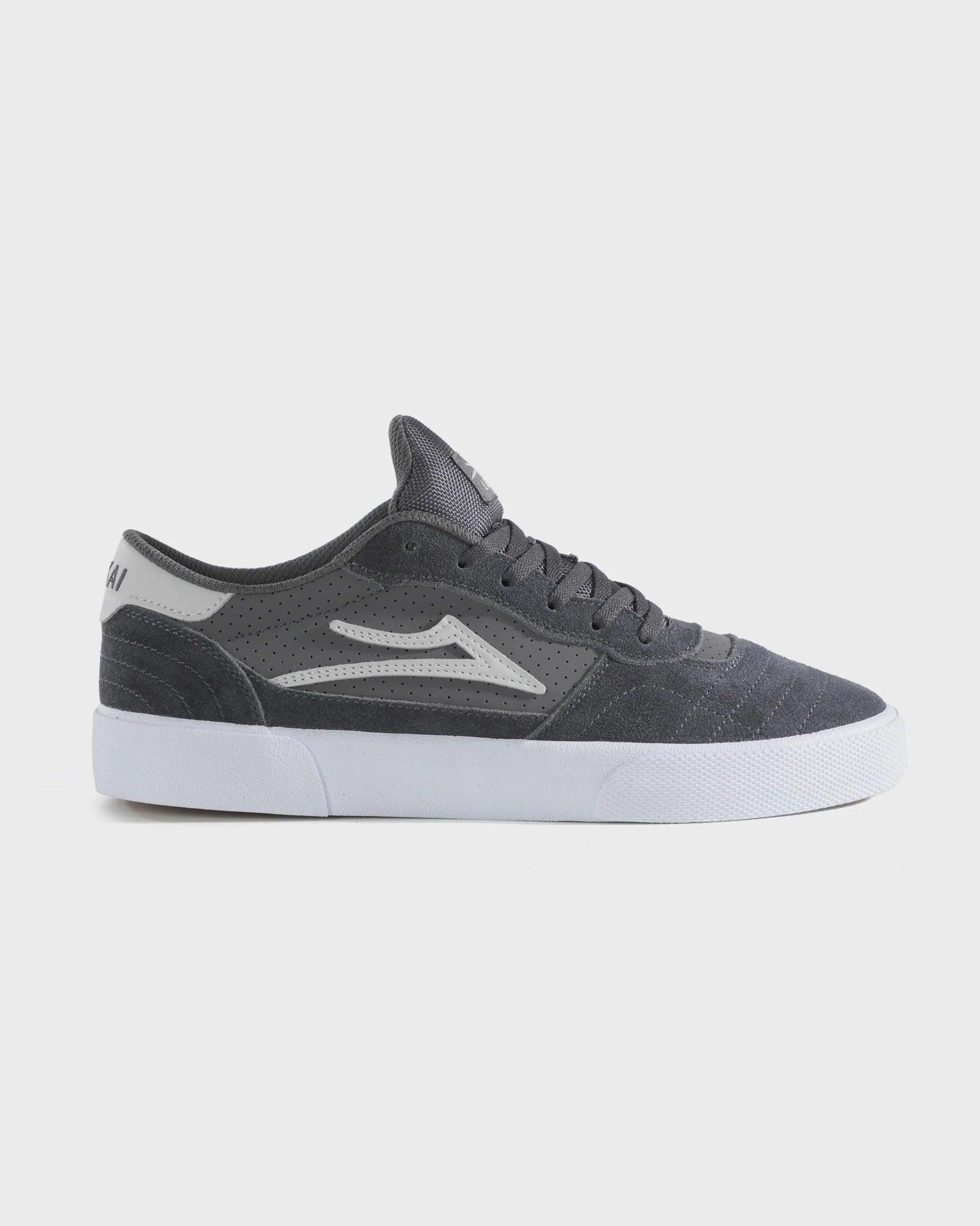 lakai-cambridge-charcoal-white-suede-skateschuh image 1