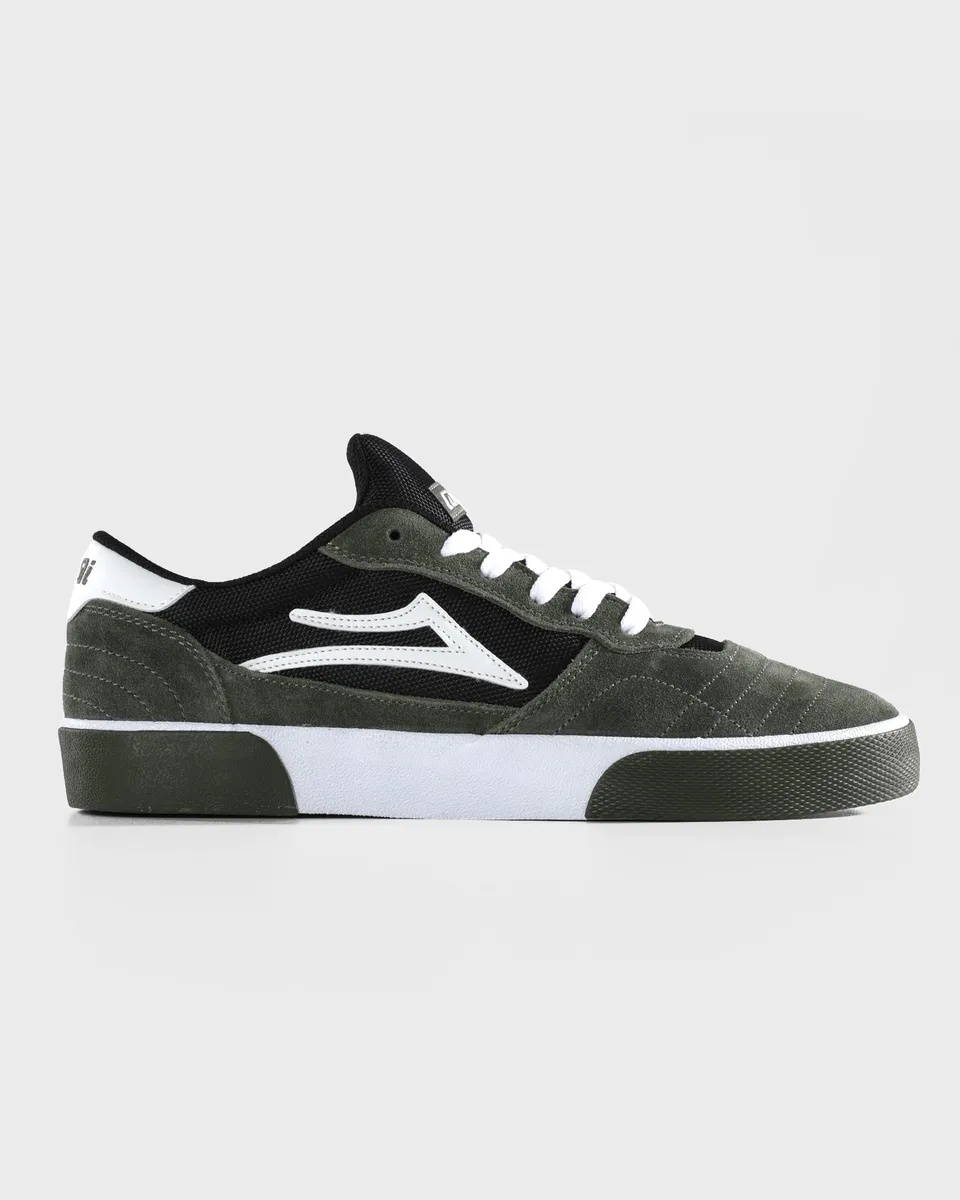 lakai-cambridge-skate-schuhe-covert-green-black-white image 1