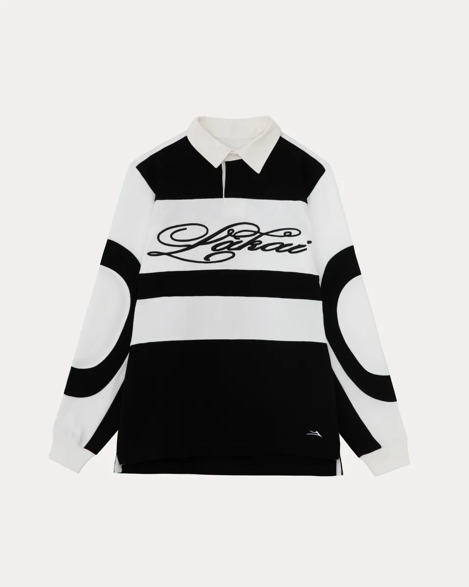 lakai-vintage-rugby-jersey-schwarz-wei image 1