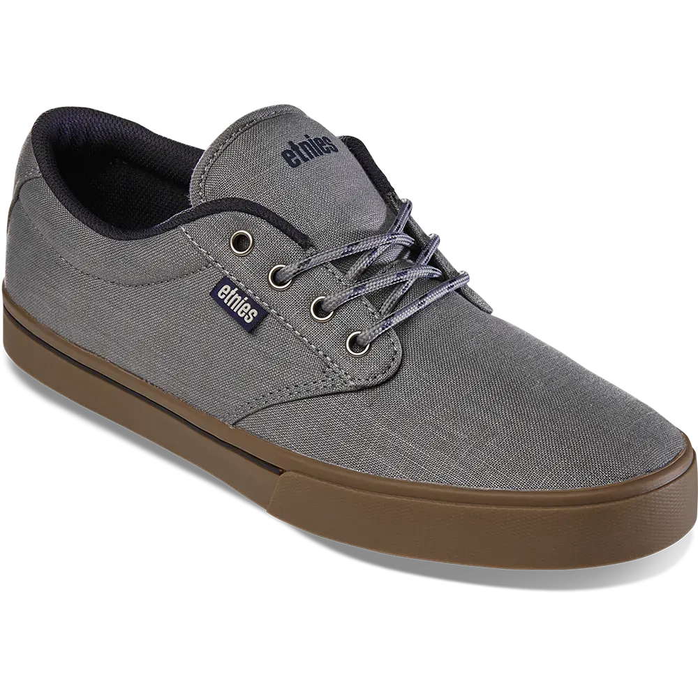 etnies-jameson-2-eco-low-top-skate-schuh-light-grey-navy image 3