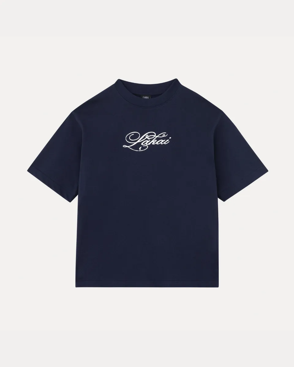 lakai-oversized-signature-tee-navy-blue image 1