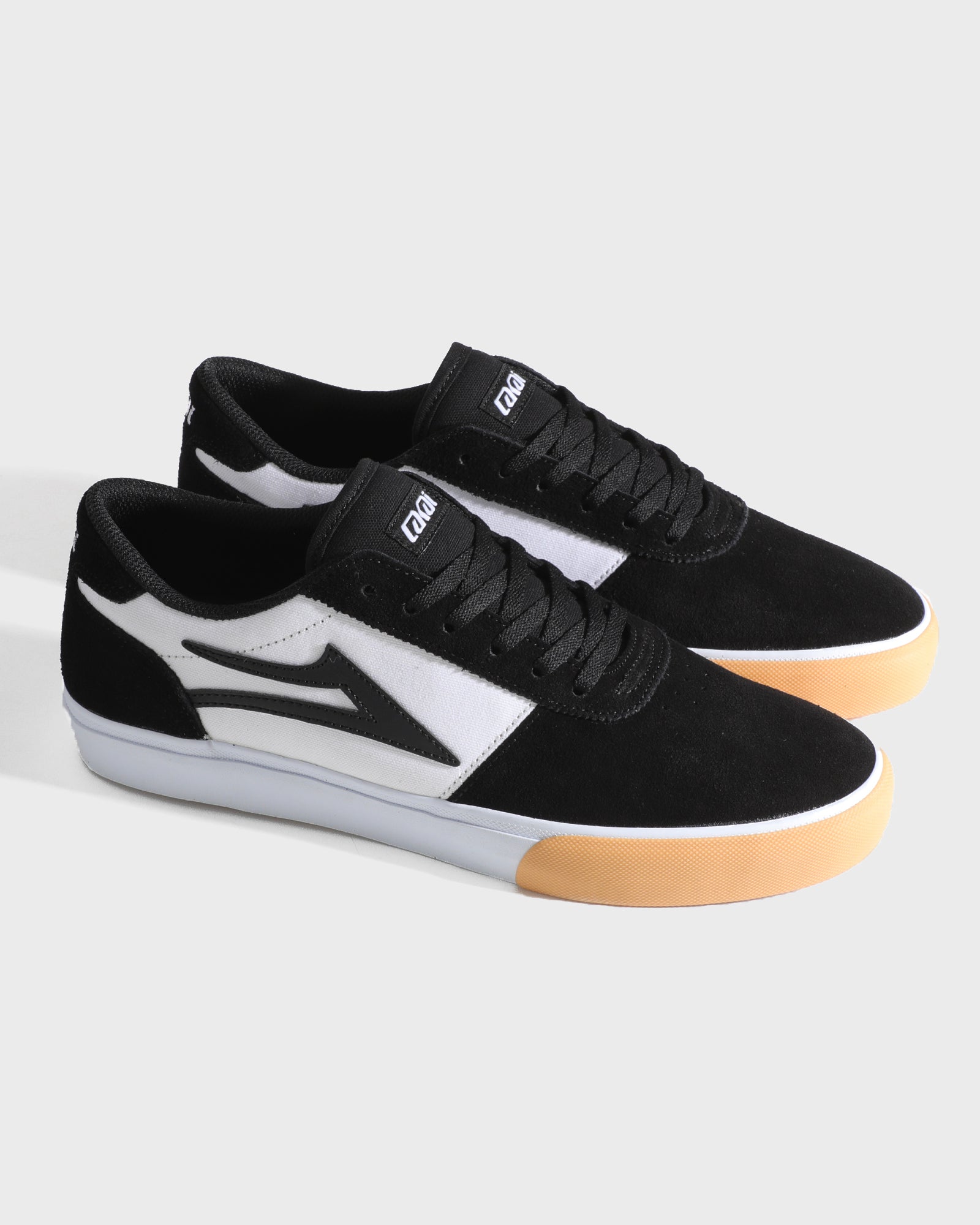 lakai-manchester-skate-schuhe-black-white-gum-toe image 4