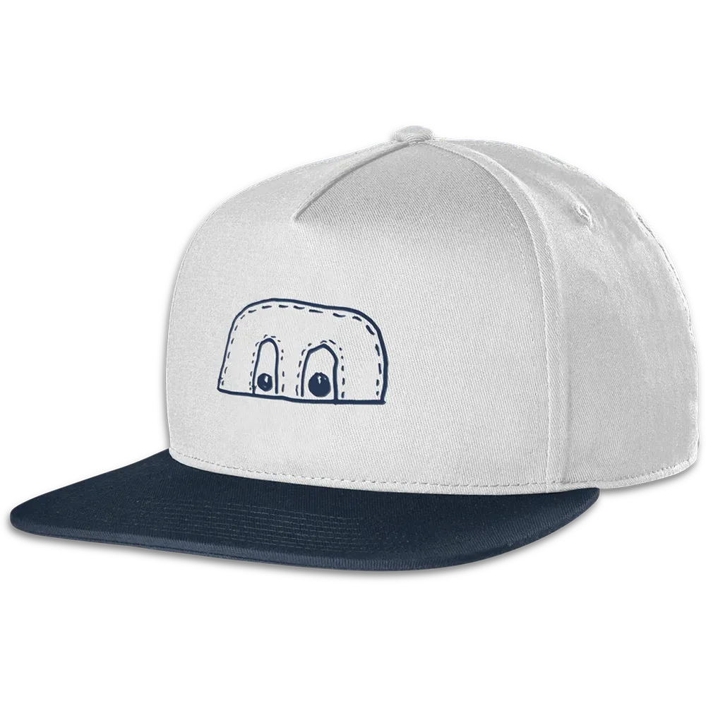 etnies-x-fos-snapback-cap-white-navy image 1
