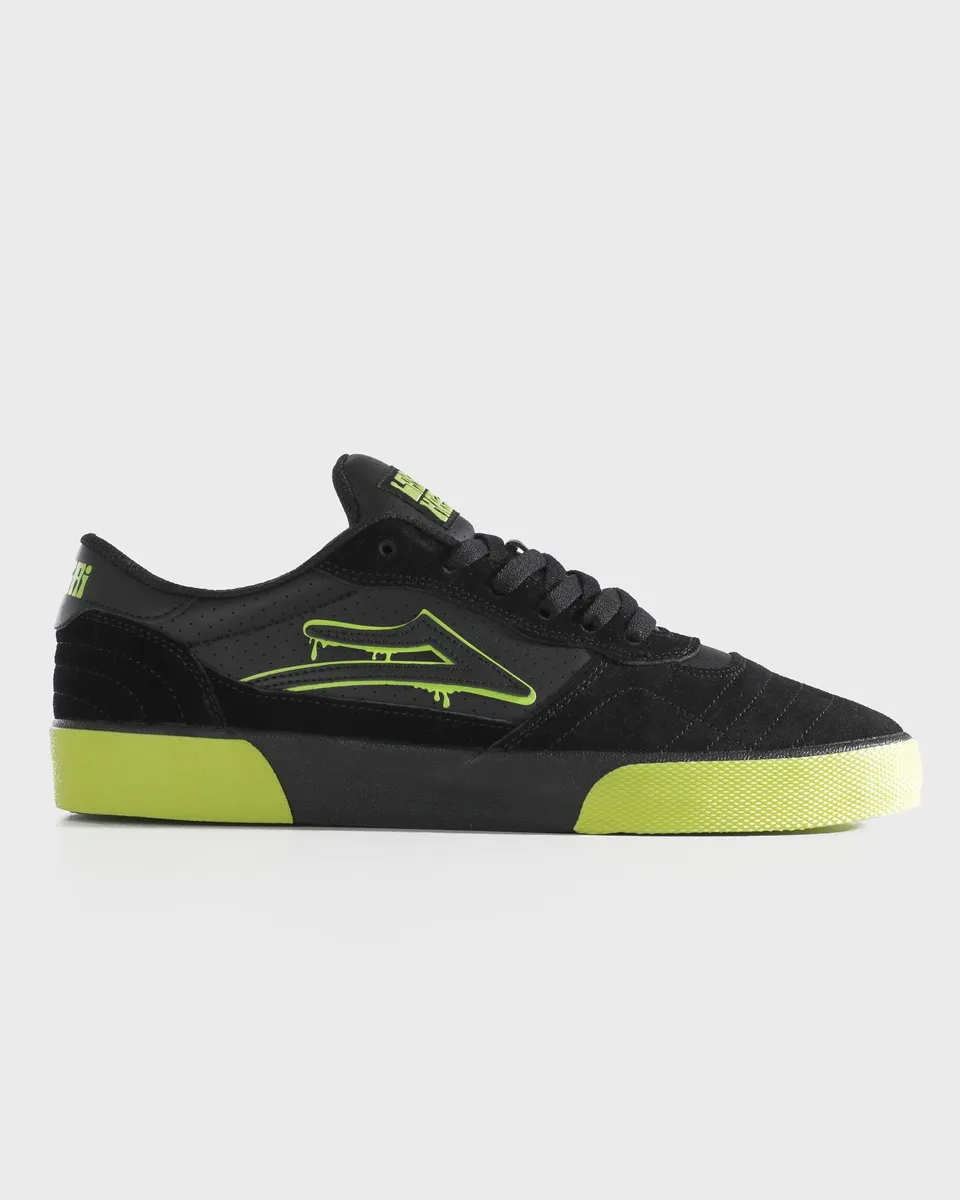 lakai-cambridge-skate-schuh-lakai-x-haze-wheels-acid-lime-black-crystal image 1