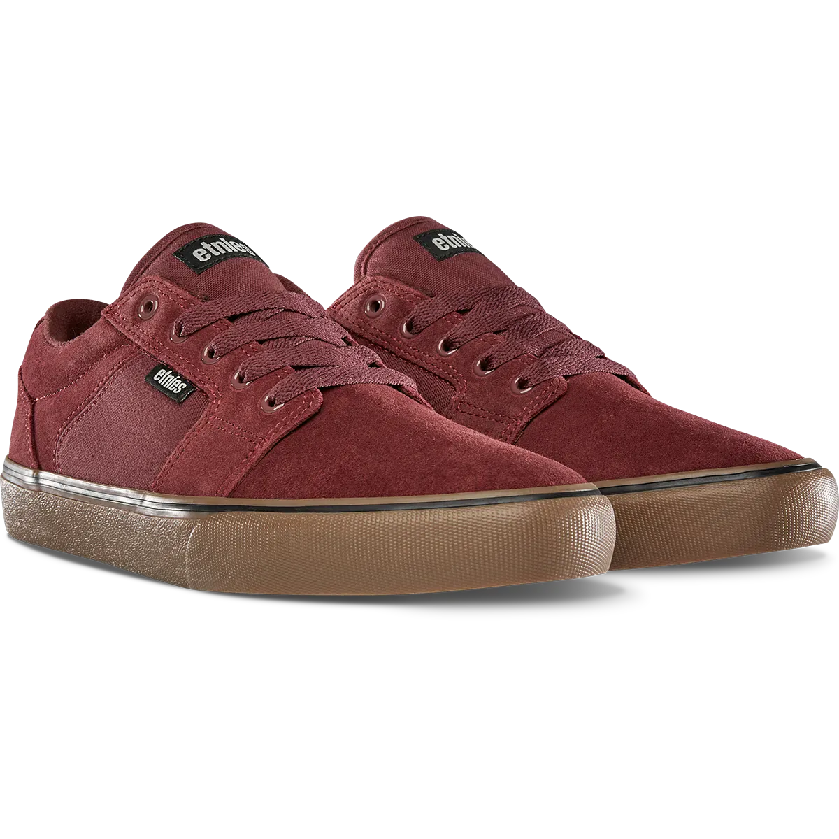 etnies-barge-ls-skate-schuhe-low-top-burgundy-gum image 5