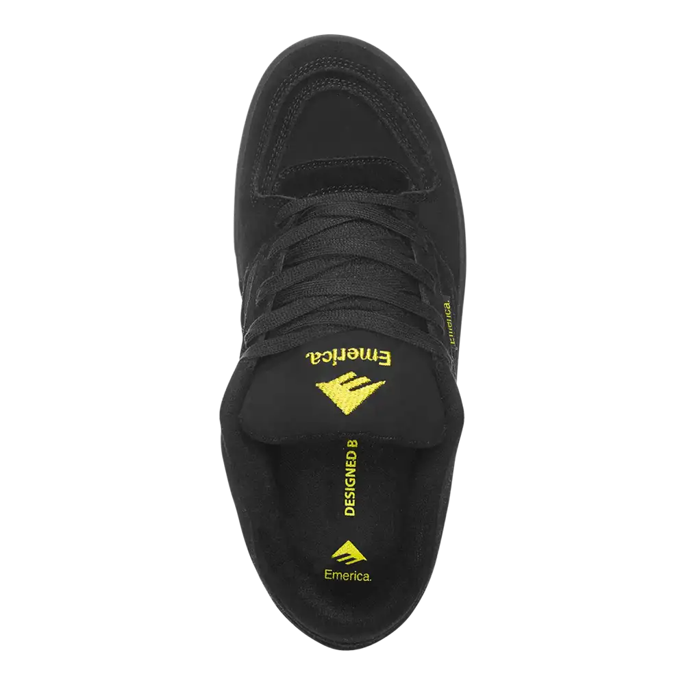 emerica-mute-skate-schuh-black-yellow-black image 2