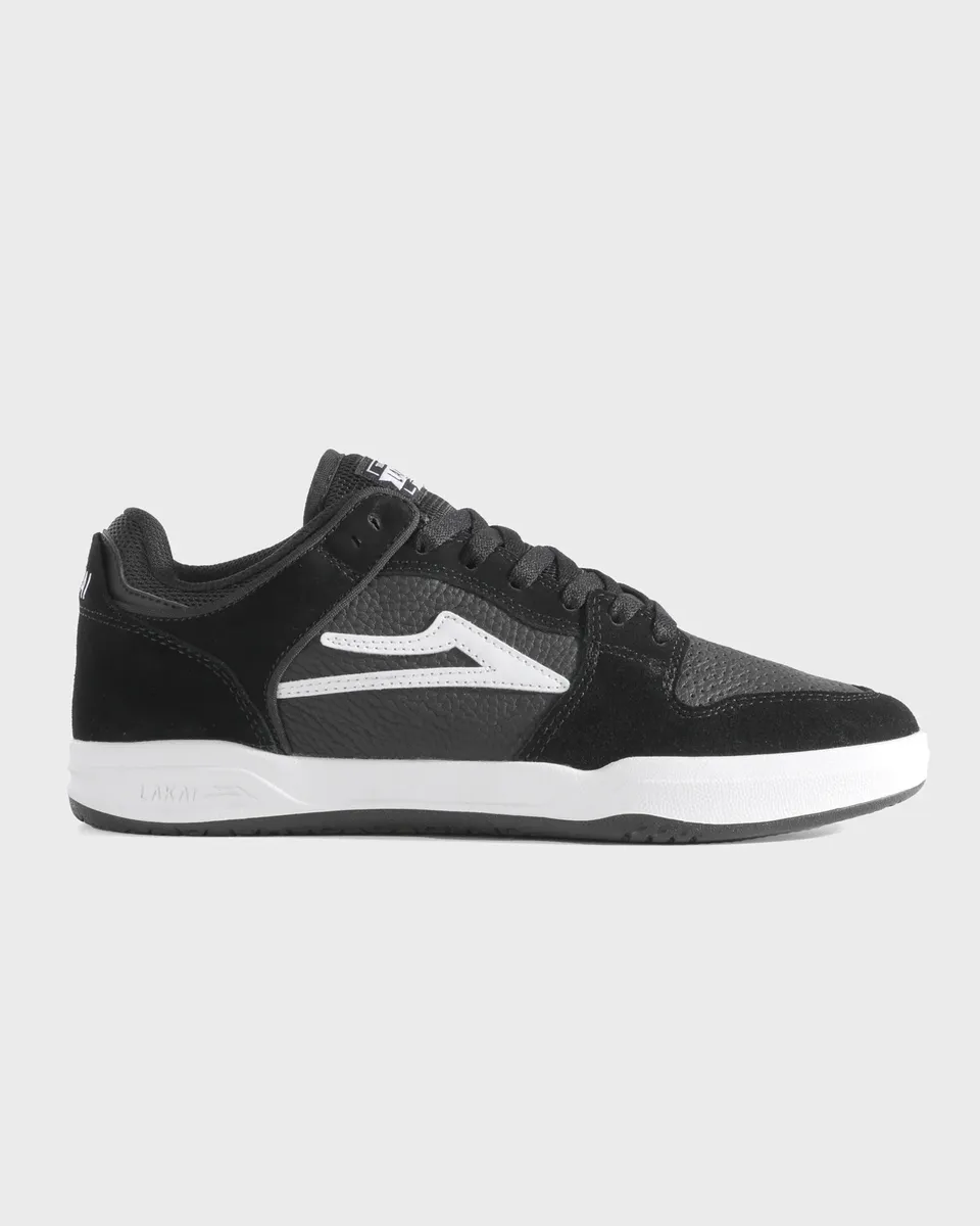 lakai-telford-low-skate-schuh-black-suede image 1