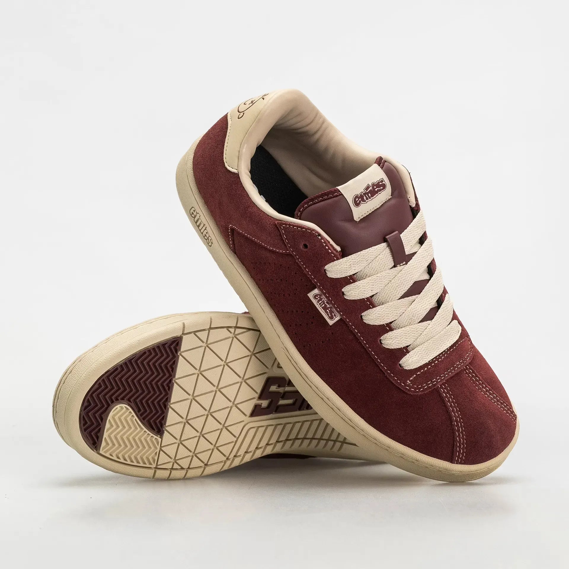 etnies-scam-skate-schuh-burgundy-tan image 2
