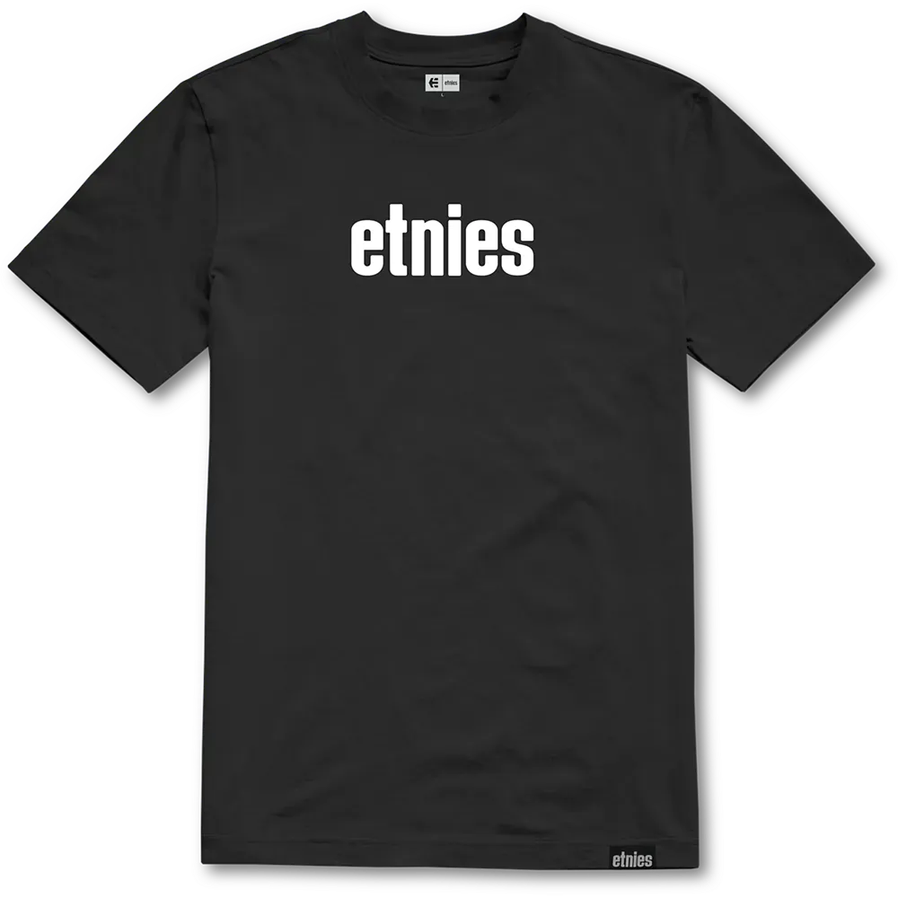 etnies-wordmark-tee-t-shirt-black-white image 1