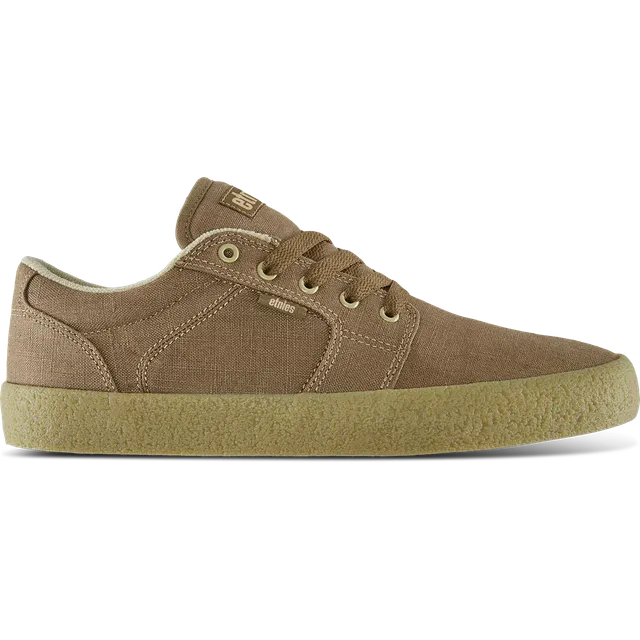 etnies-barge-ls-premium-skate-schuh-brown-beige-gum-hemp image 1