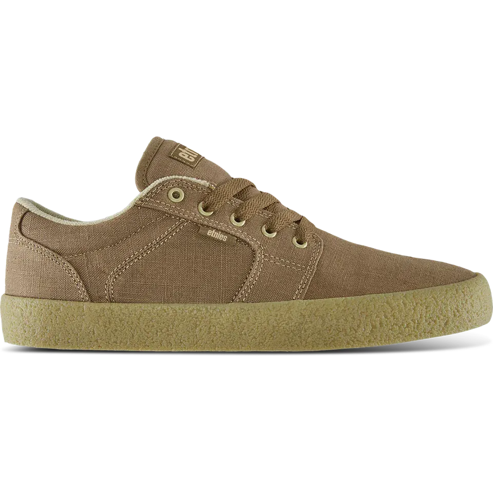 etnies-barge-ls-premium-skate-schuh-brown-beige-gum-hemp image 1