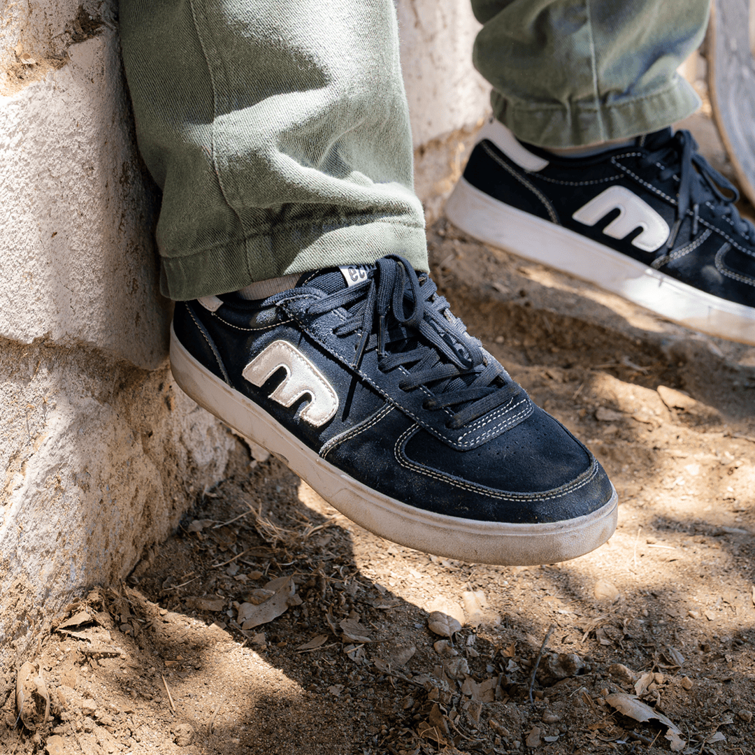 etnies-emerson-x-fos-skate-schuhe-navy-white image 2