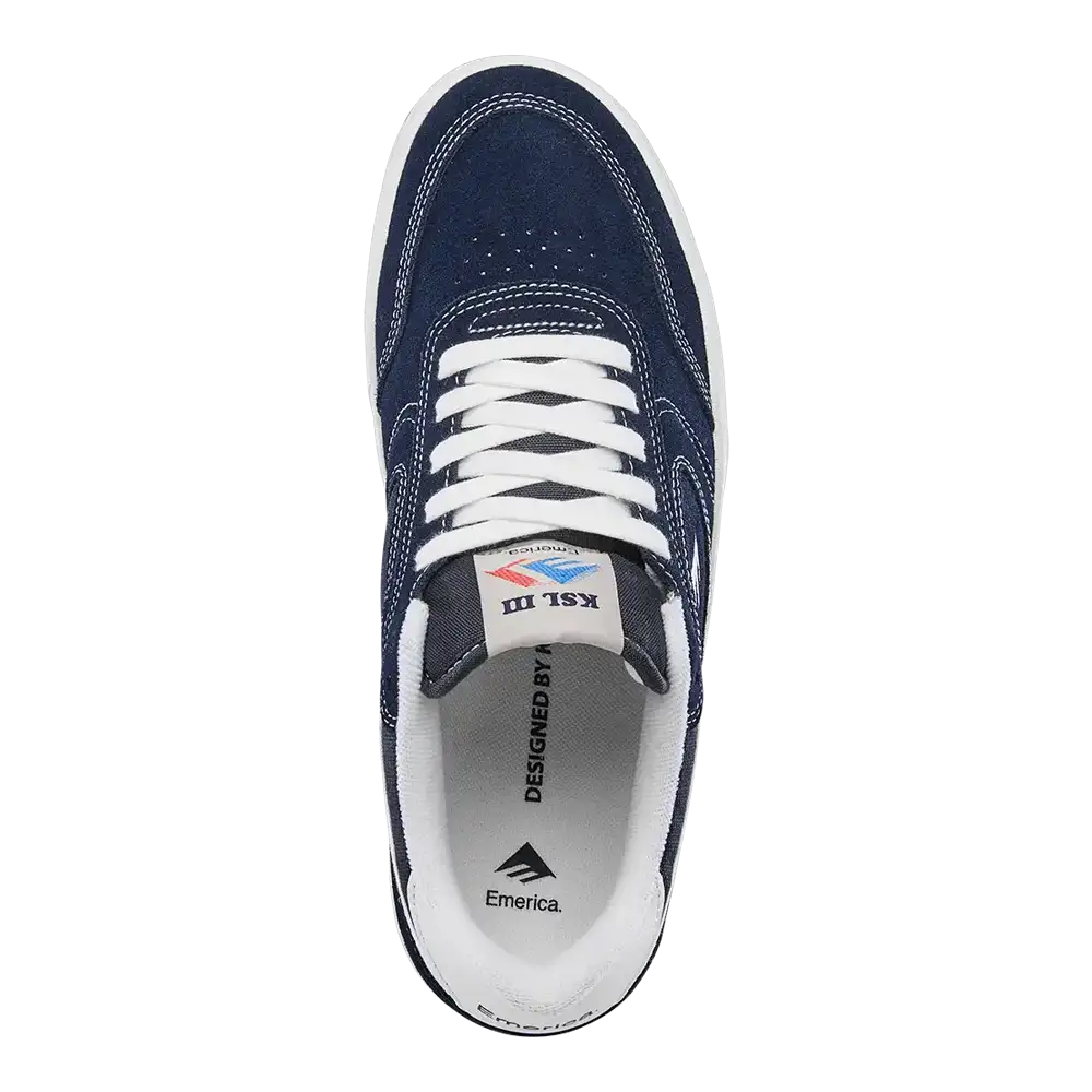 emerica-ksl-iii-skate-schuh-navy-tan-herren image 2