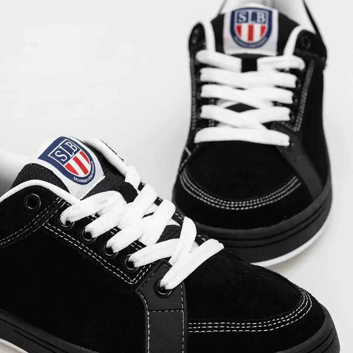 etnies-sal-23-skate-schuh-black-white-suede-lowtop image 8