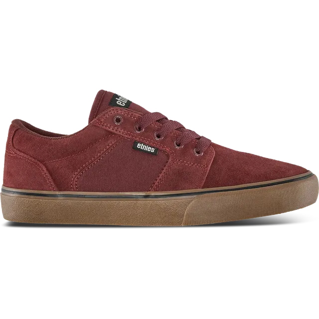 etnies-barge-ls-skate-schuhe-low-top-burgundy-gum image 1