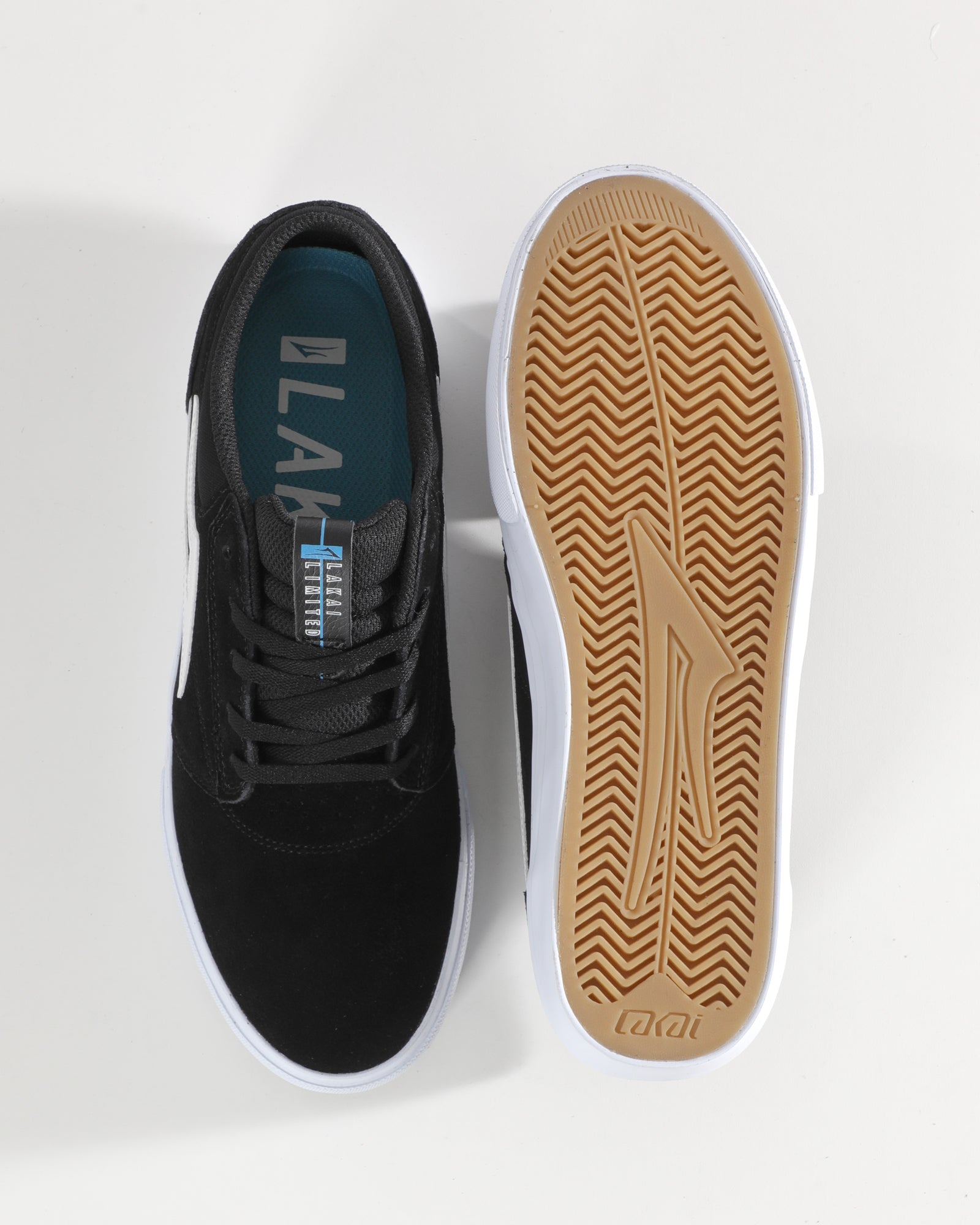 lakai-griffin-skate-schuh-black-suede image 3