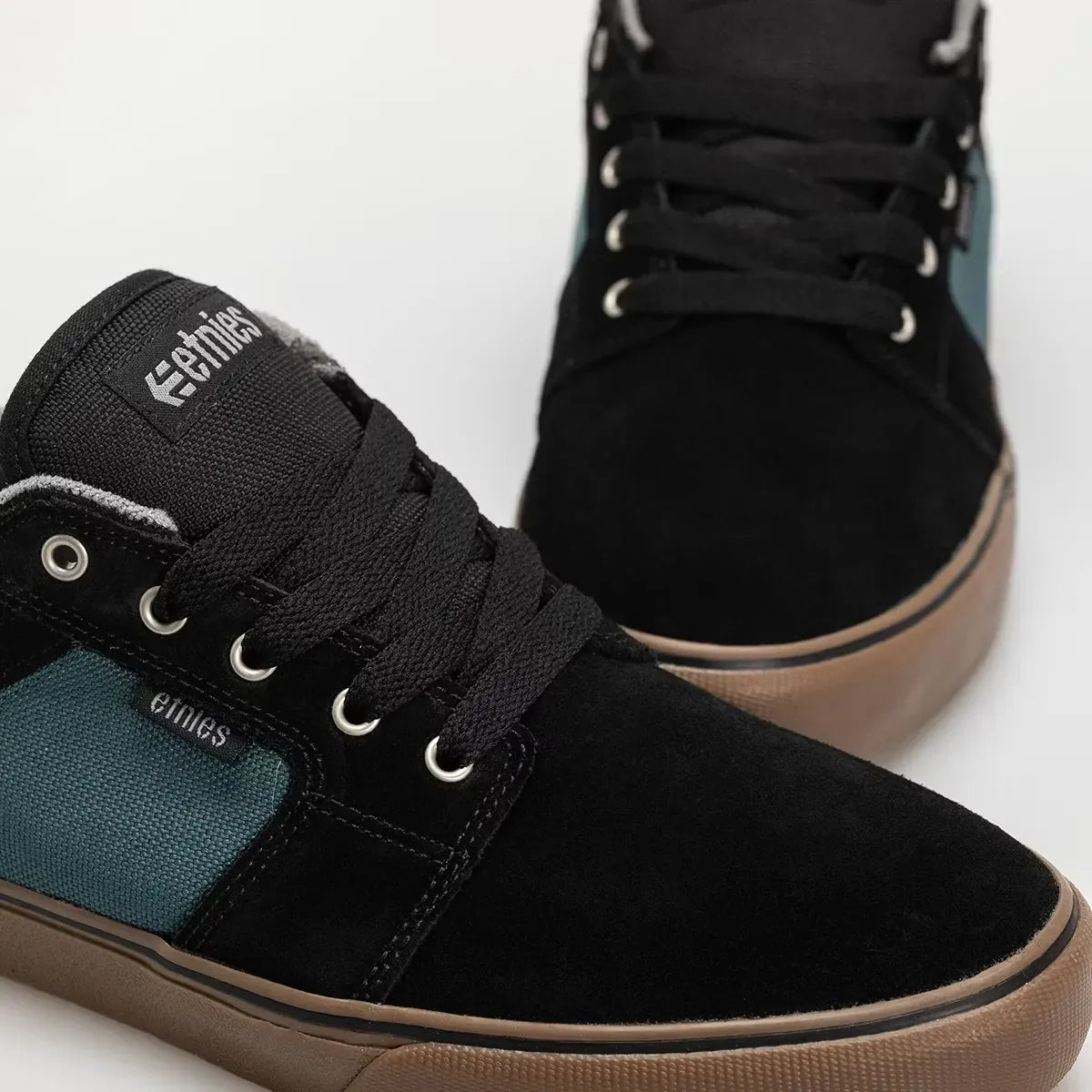 etnies-barge-ls-skate-schuh-low-top-black-teal image 6