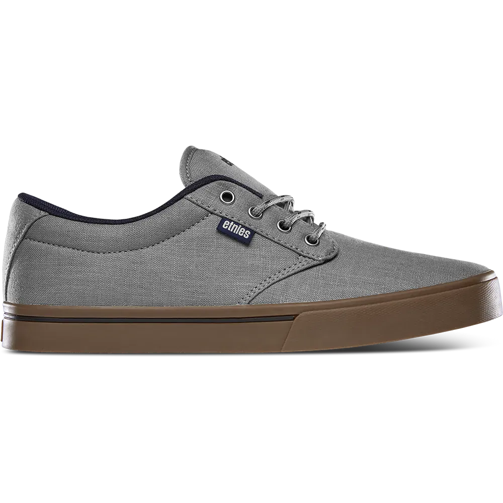 etnies-jameson-2-eco-low-top-skate-schuh-light-grey-navy image 1