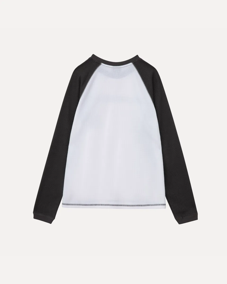lakai-raglan-waffle-longsleeve-white-charcoal image 1