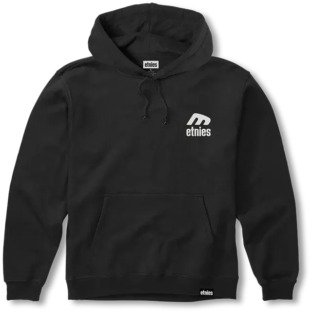 etnies-icon-e-pullover-hoodie-schwarz-wei image 1