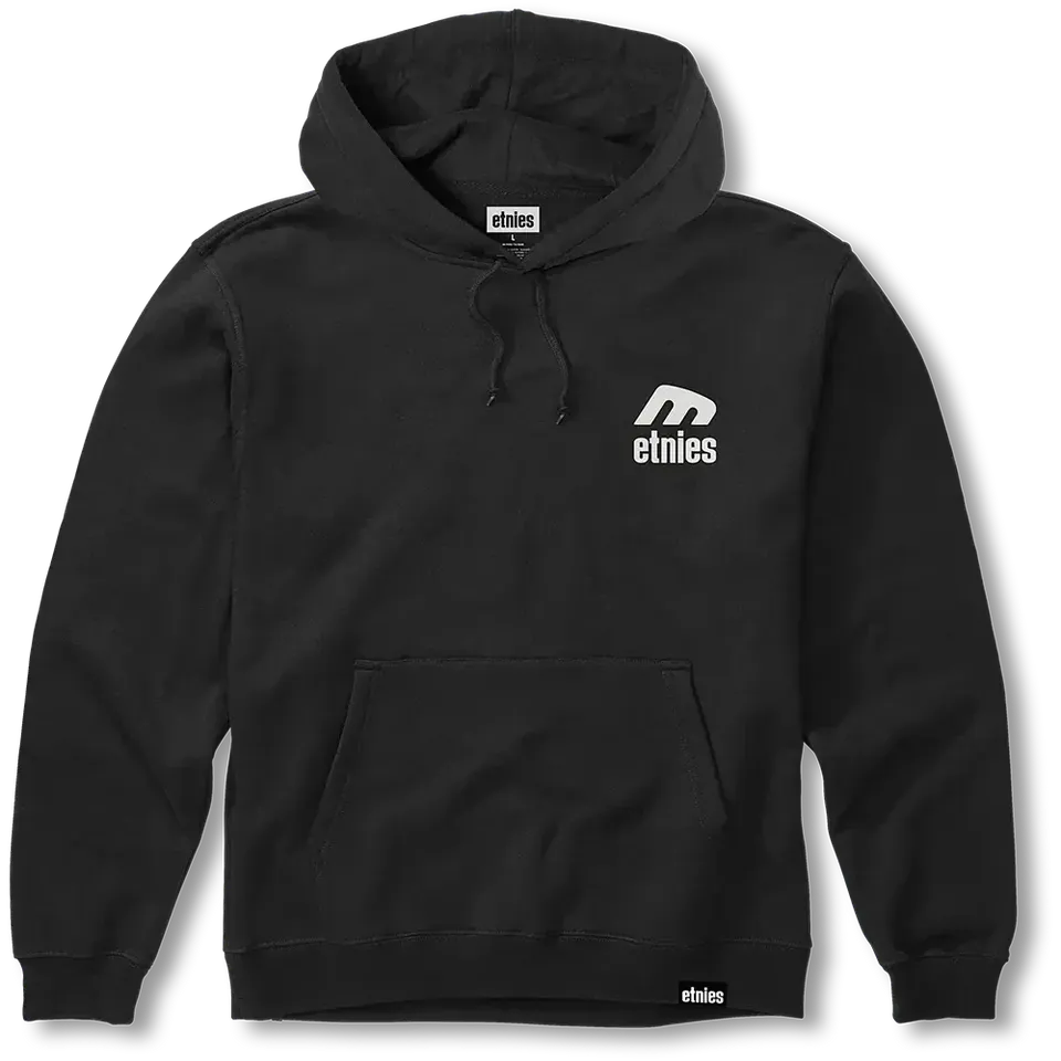etnies-icon-e-pullover-hoodie-schwarz-wei image 1