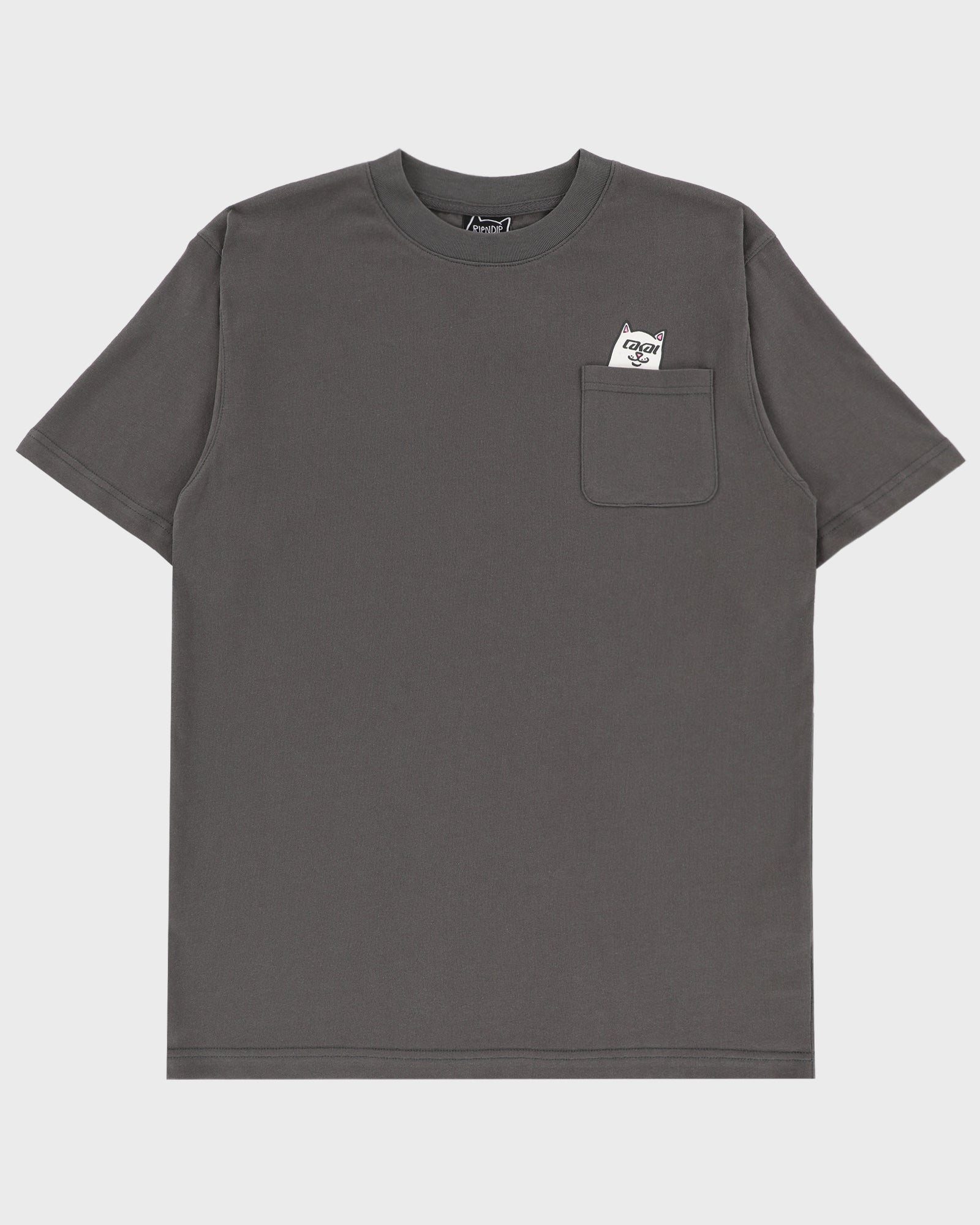 lakai-x-ripndip-lord-nerm-pocket-t-shirt-dark-grey image 1