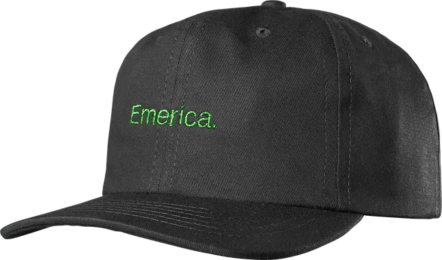 emerica-pure-gold-dad-hat-cap-schwarz-gr-n image 1