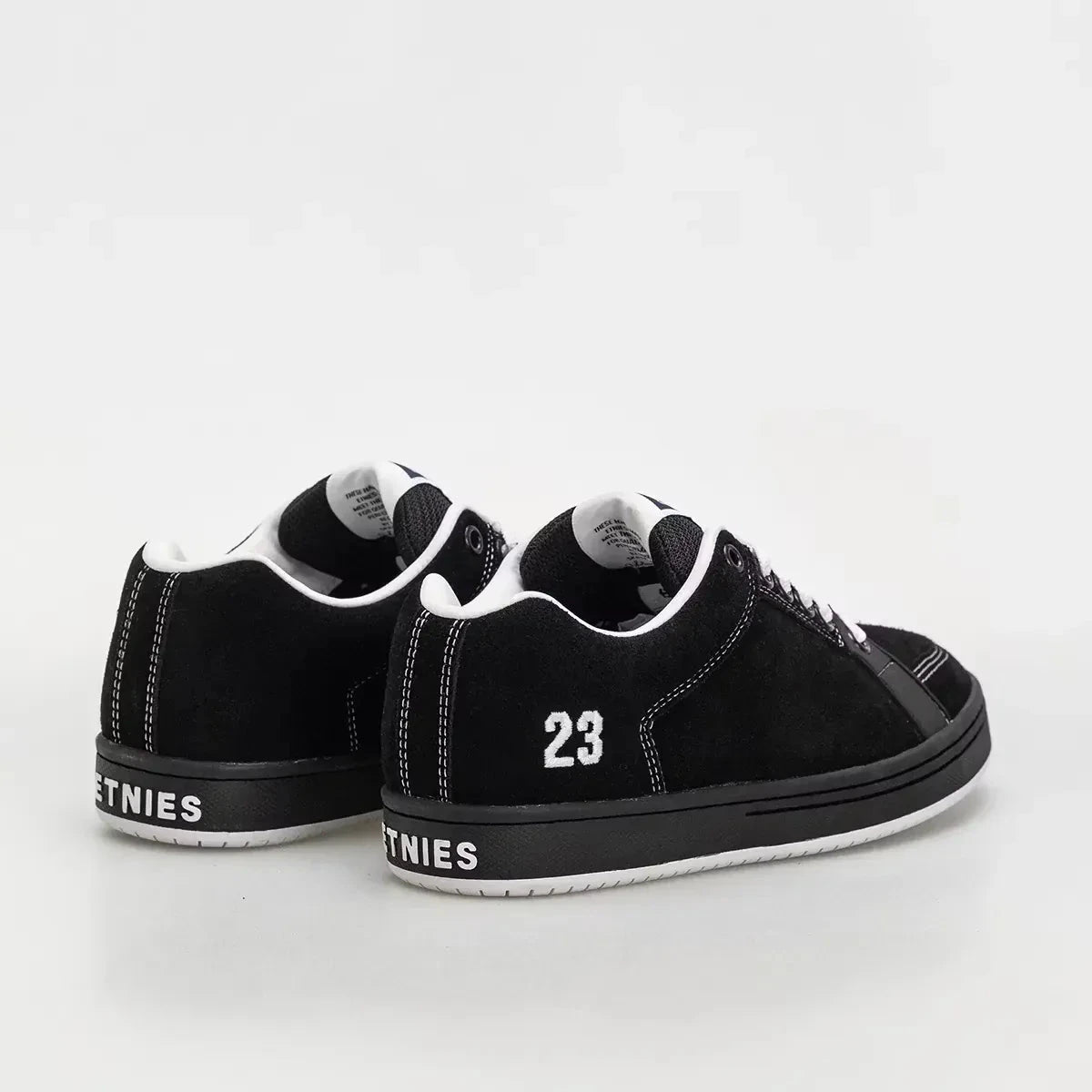 etnies-sal-23-skate-schuh-black-white-suede-lowtop image 7