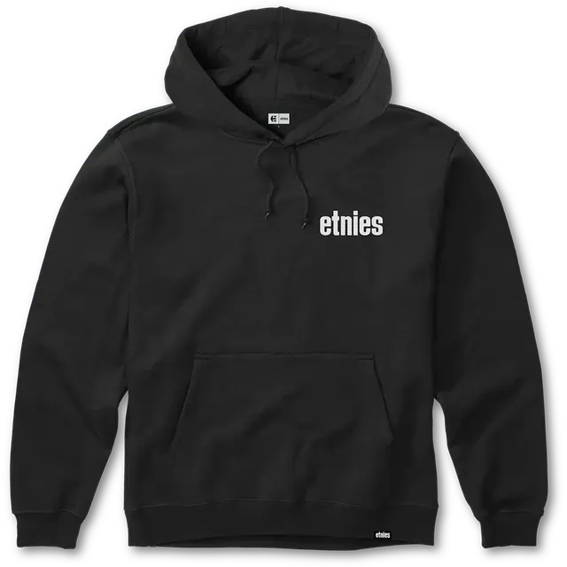 etnies-wordmark-hoodie-fleece-black-white image 1