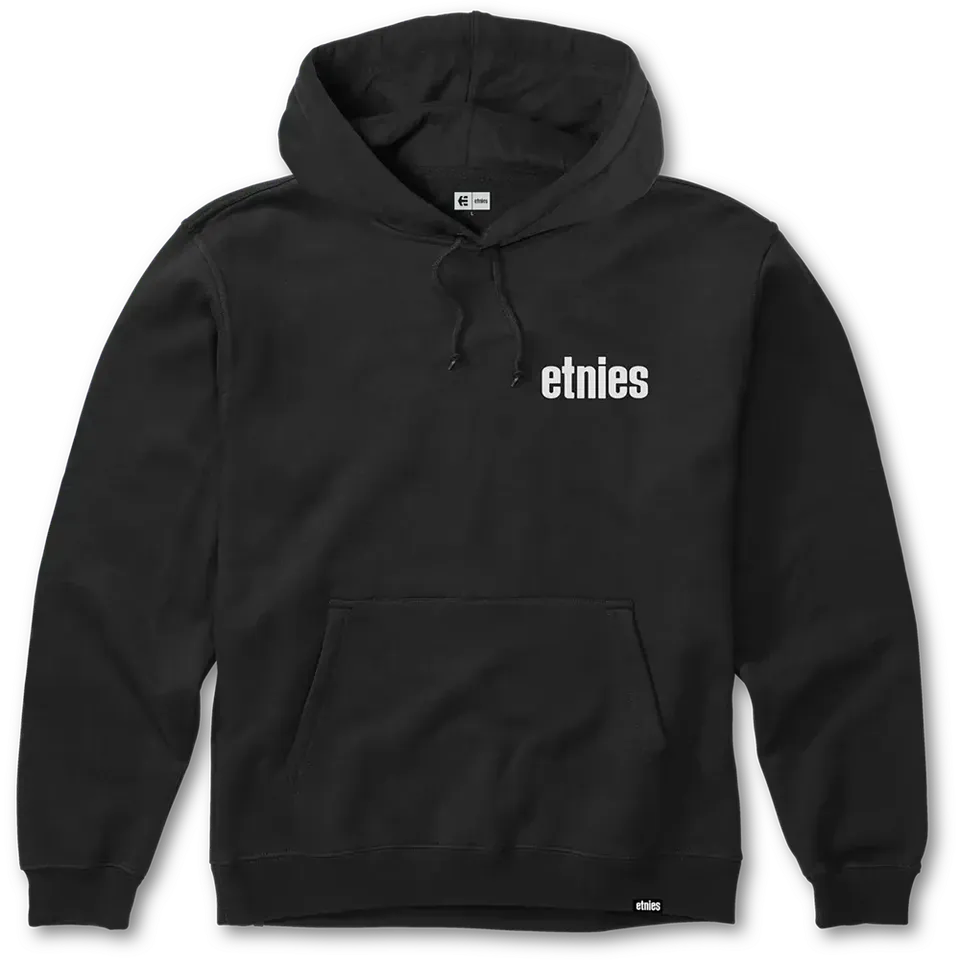 etnies-wordmark-hoodie-fleece-black-white image 1