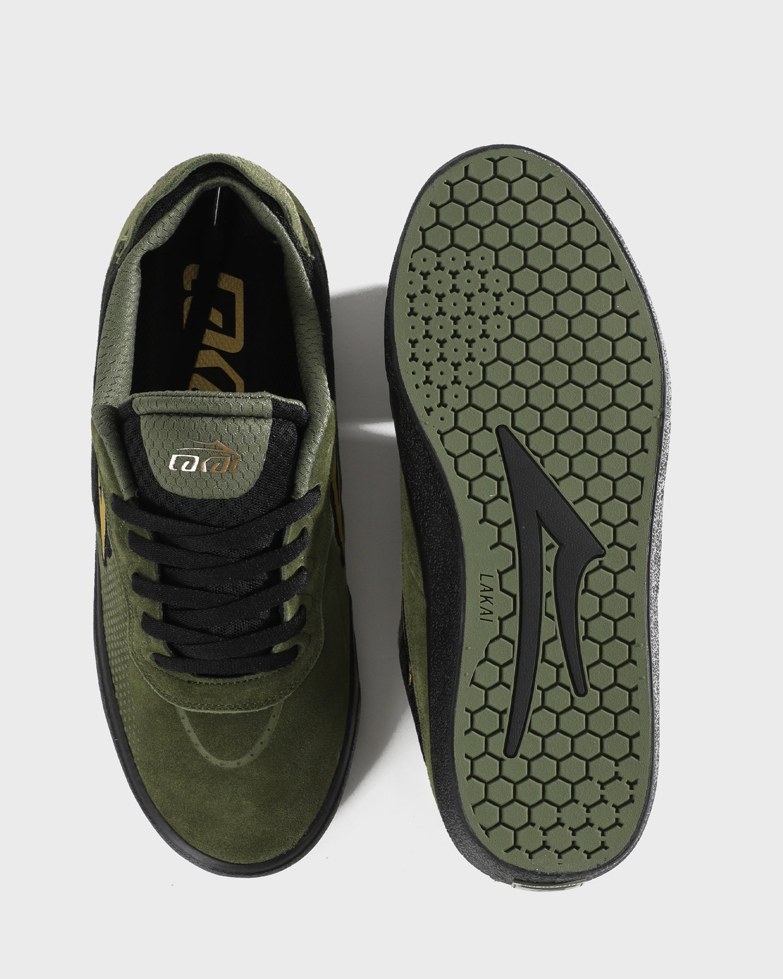 lakai-essex-skate-schuh-black-gator-gold image 3