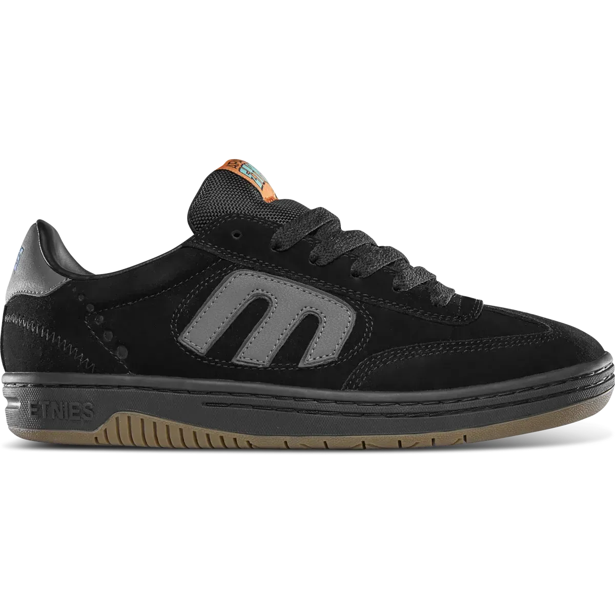 etnies-locut-x-apache-skate-schuh-black-grey-gum image 1