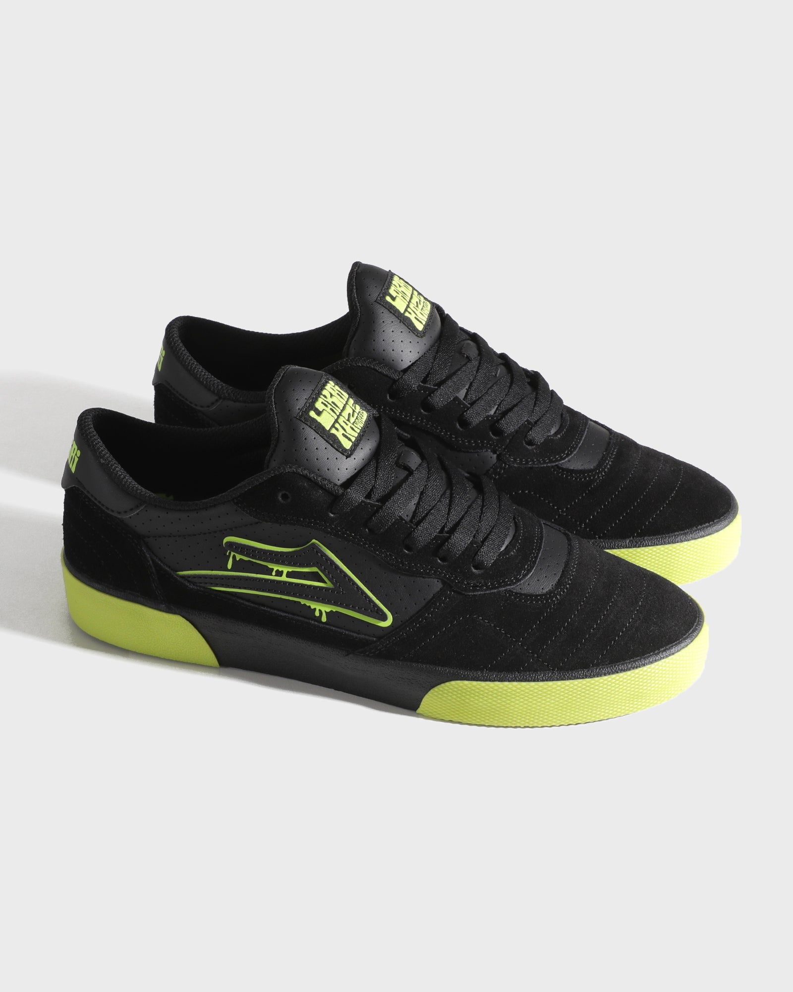 lakai-cambridge-skate-schuh-lakai-x-haze-wheels-acid-lime-black-crystal image 2