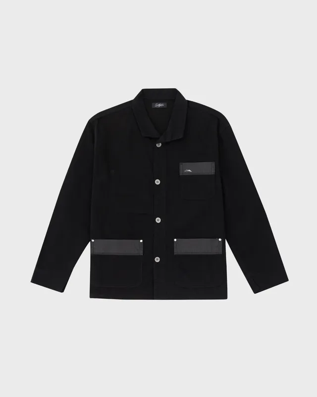 lakai-moleskin-chore-coat-jacke-schwarz image 1