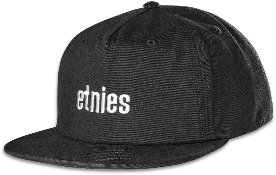 etnies-icon-embroidery-snapback-cap-black image 1
