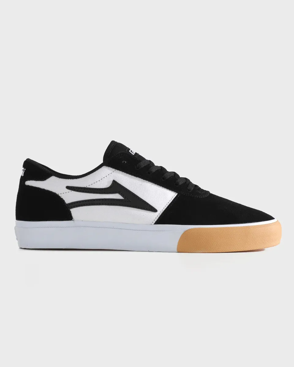 lakai-manchester-skate-schuhe-black-white-gum-toe image 1