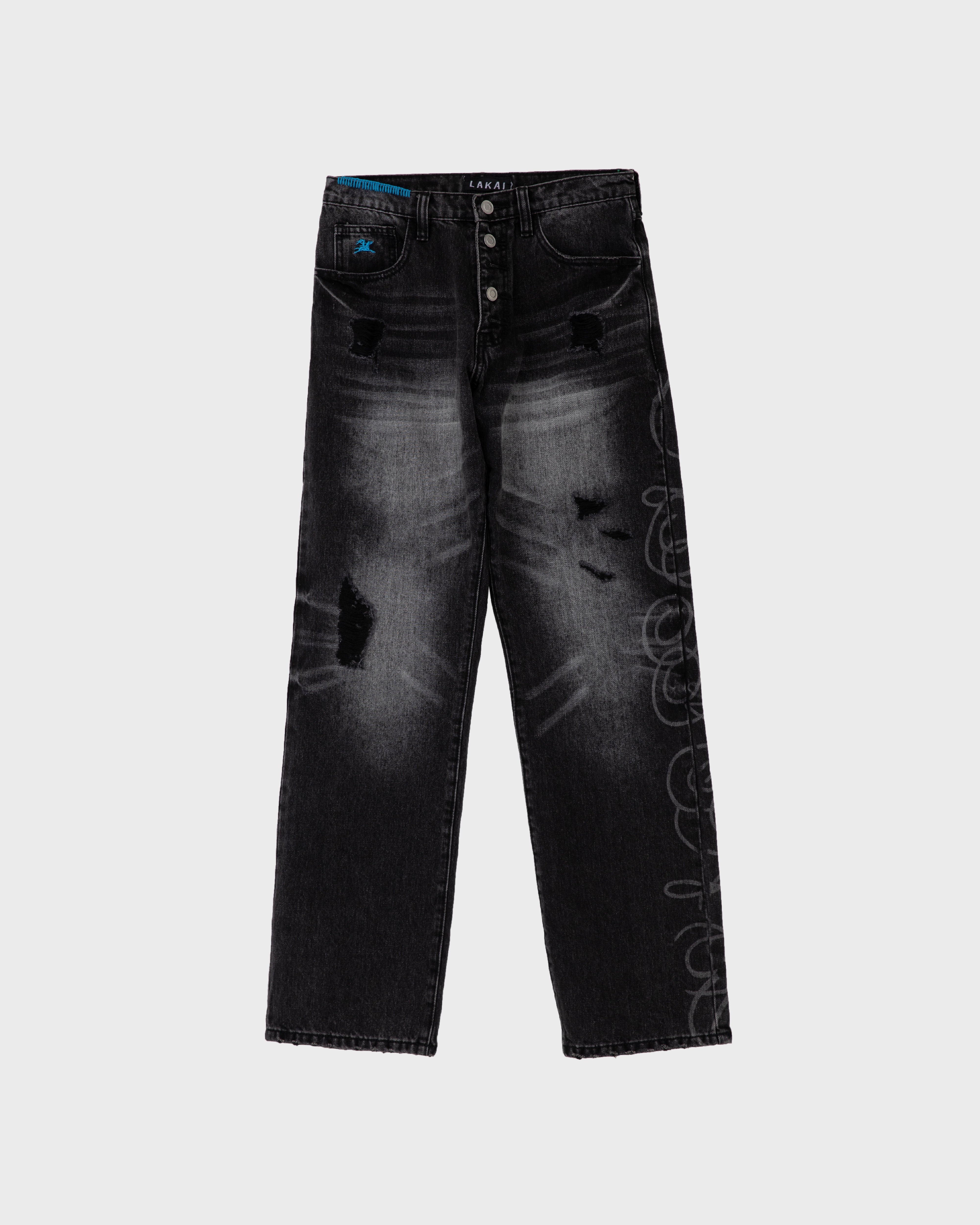 lakai-straight-leg-denims-distressed-etched-black image 1