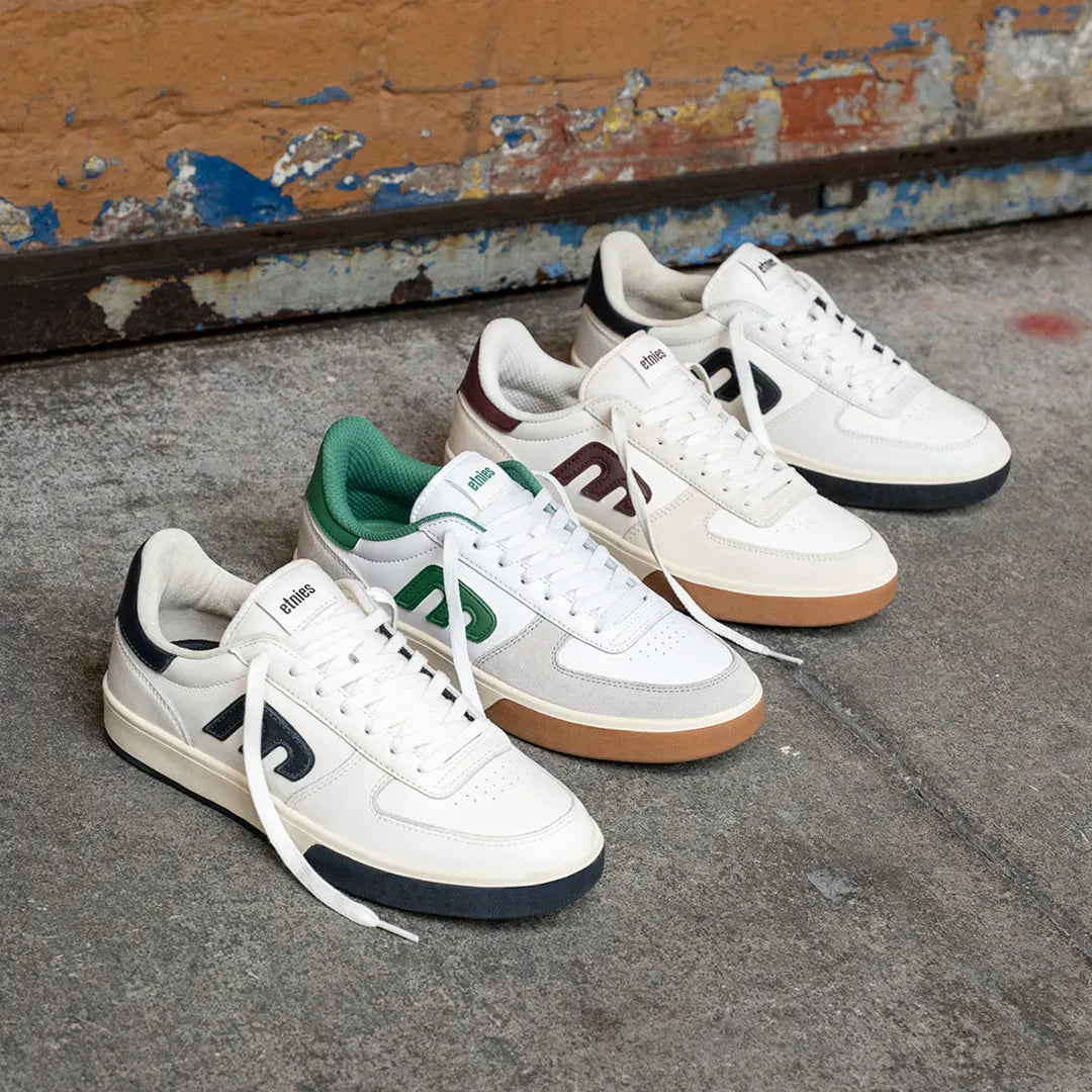 etnies-emerson-skate-schuhe-tan-white-suede-leder image 8