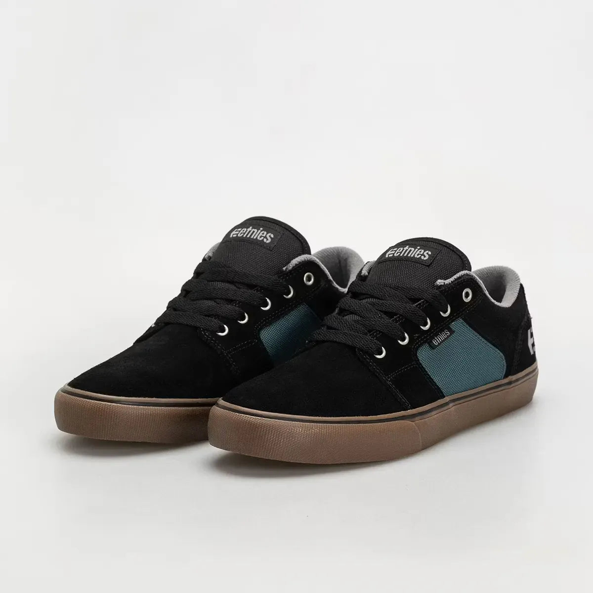 etnies-barge-ls-skate-schuh-low-top-black-teal image 7