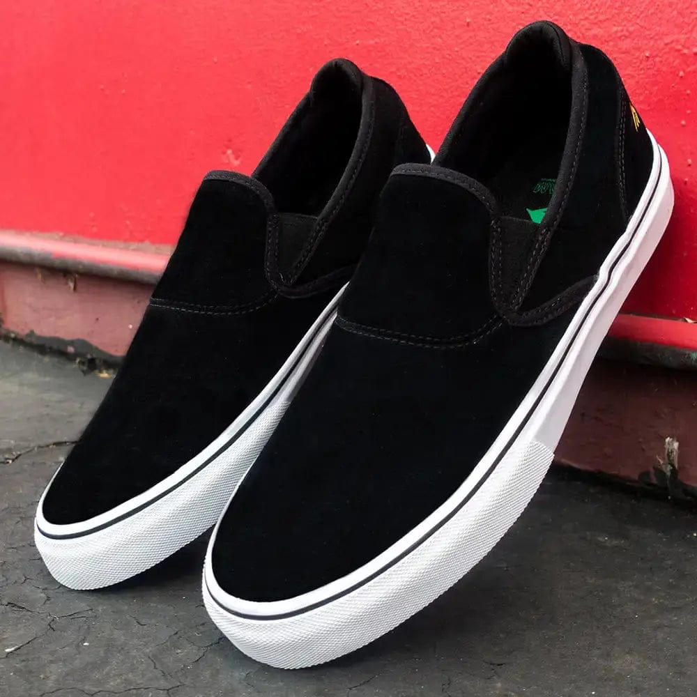 emerica-wino-g6-slip-on-skateschuh-black-white-gold image 5