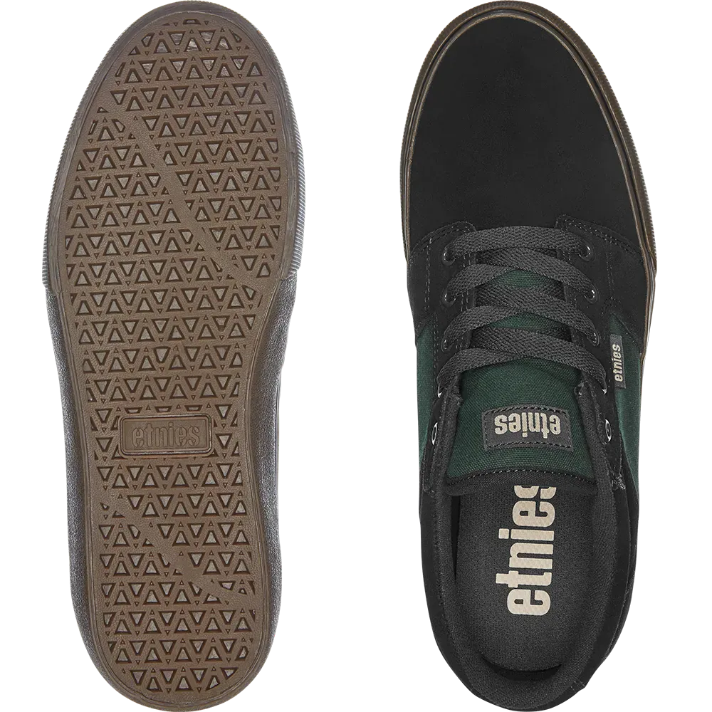 etnies-barge-ls-skate-schuhe-low-top-black-brown-green image 2